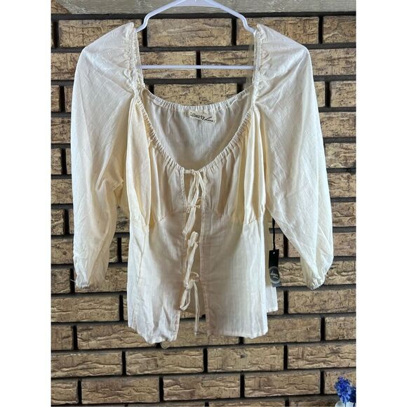 Liberty love tie‎ front blouse - Picture 1 of 7
